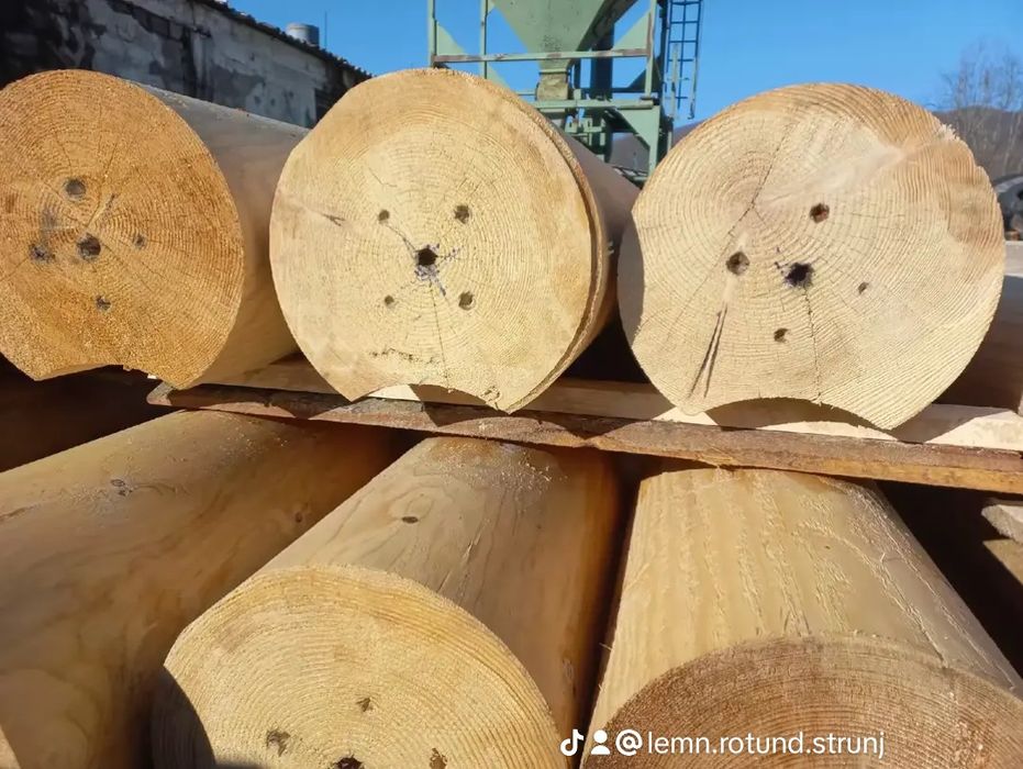 Cabane sau case din lemn rotund calibrat,super pret