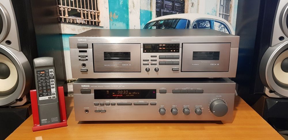 Amplificator statie amplituner Yamaha RX 385 sau casetofon dublu deck Yamaha KX W 321