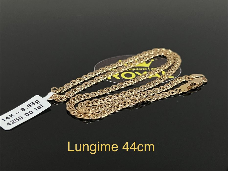 Bijuteria Royal CB : Lant aur 14k unisex 8,68gr