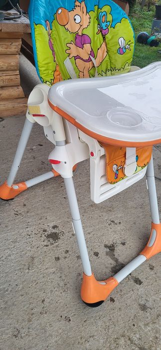 Scaun de masa Chicco Polly 2 in 1 Wood Friends