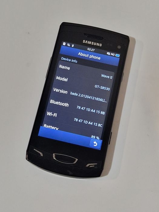 Telefon Samsung wave II - GT-S8530 cu touchscreen