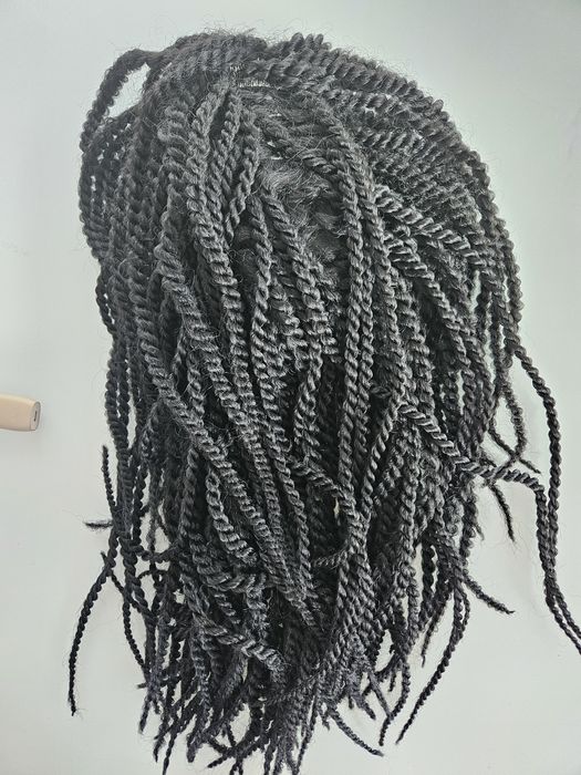 Афро черна перука