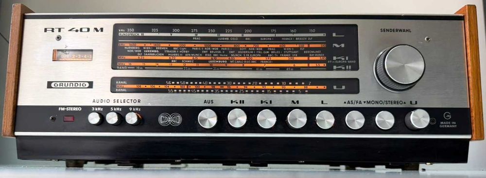 Grundig RT 40 M Tuner Stereo Vintage Radio Lemn pt amplificator