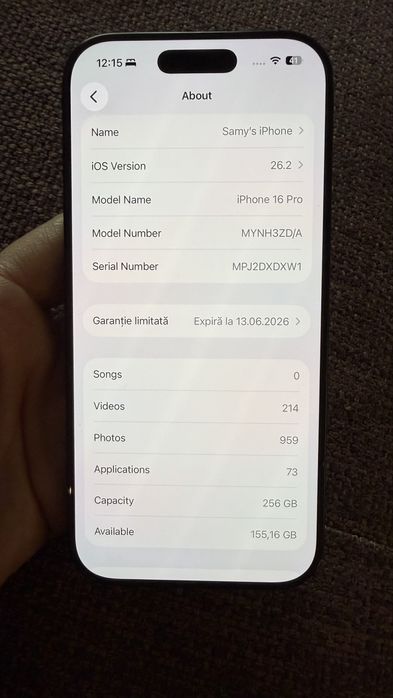 Iphone 16 pro black titanium
