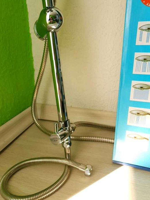 Намален от 99 лв Душ тръбна система БЕЗ СМЕСИТЕЛ. Душ пита и слушалка