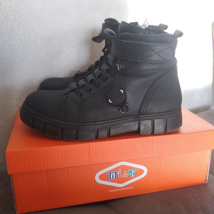 Ботинки Тифани Турция натуралка кожа, цыгейка 32размер