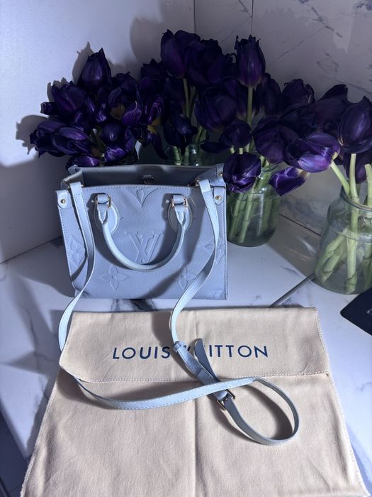 Пыльникпен сумка, көк түсті, ремешогы бар