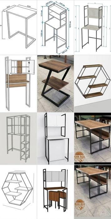 Делаем лофт полочки и столы