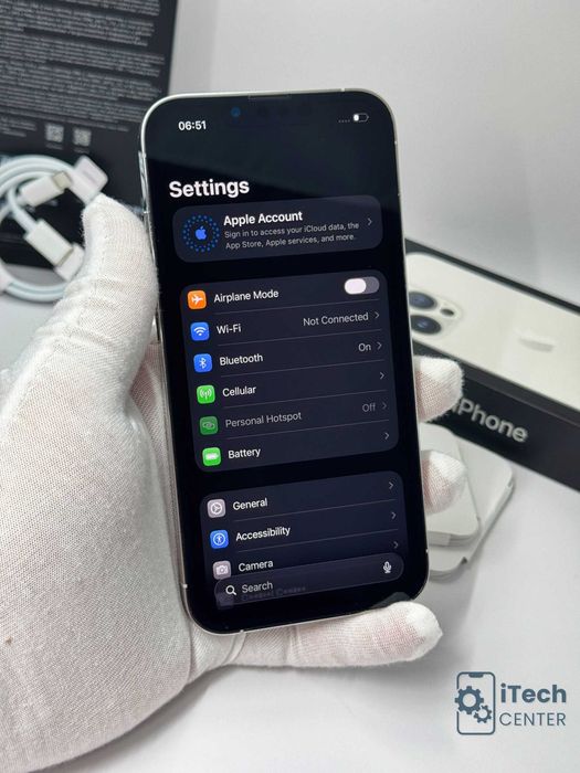 iPhone 13 Pro 128GB Silver, 100% батерия, НЕРАЗЛИЧИМ ОТ НОВ, 1г. ГАРАНЦИЯ!