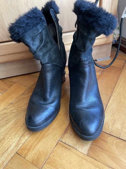 Ботуши естествена кожа 36р-р нови