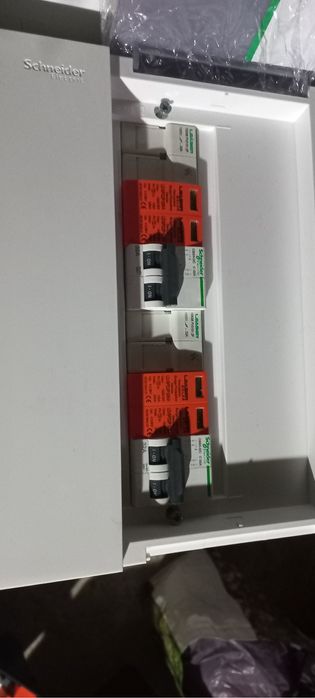 Tablou electric  sisteme fotovoltaice cu descarcatori ptr.2 siruri