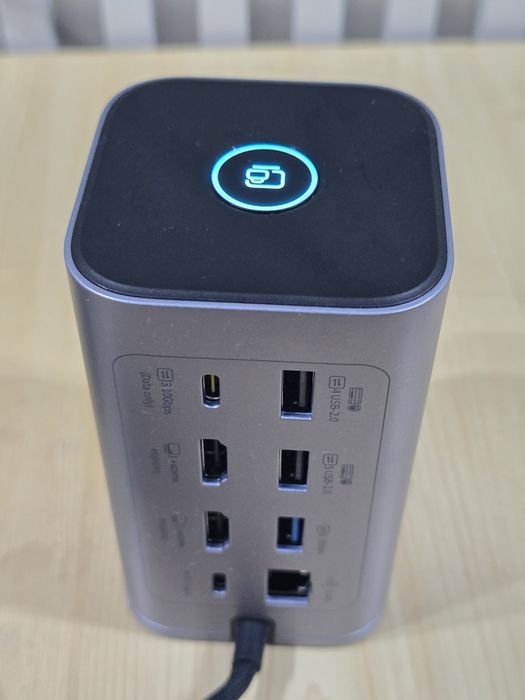 Докинг станция Baseus, 100 W, USB-C, сива