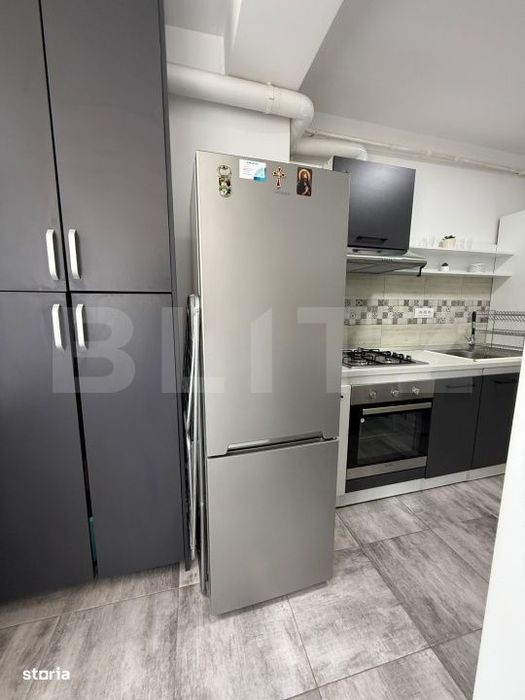 Apartament de inchiriat, 50 mp, 2 camere, mobilat, zona Tiglina 2