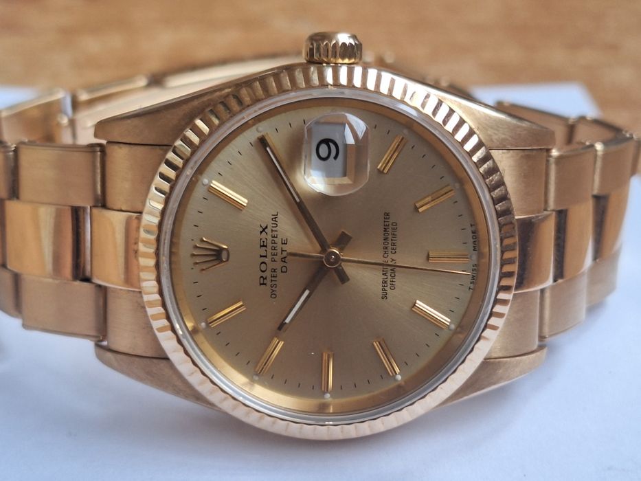 Rolex oysterperpetual Date Aur