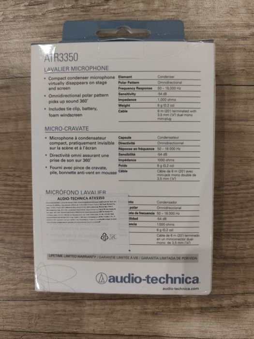 Петличный микрофон audio-techniса ATR3350