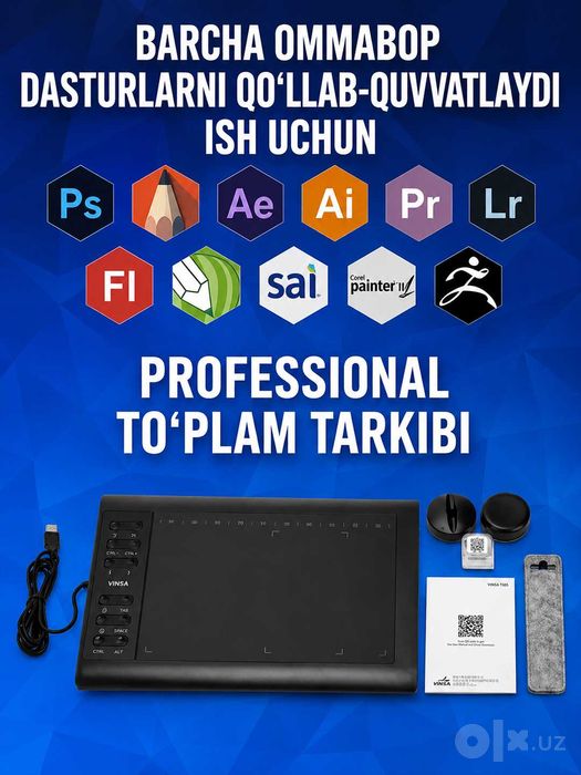 Grafik planshet Vinsa T1060 Plus