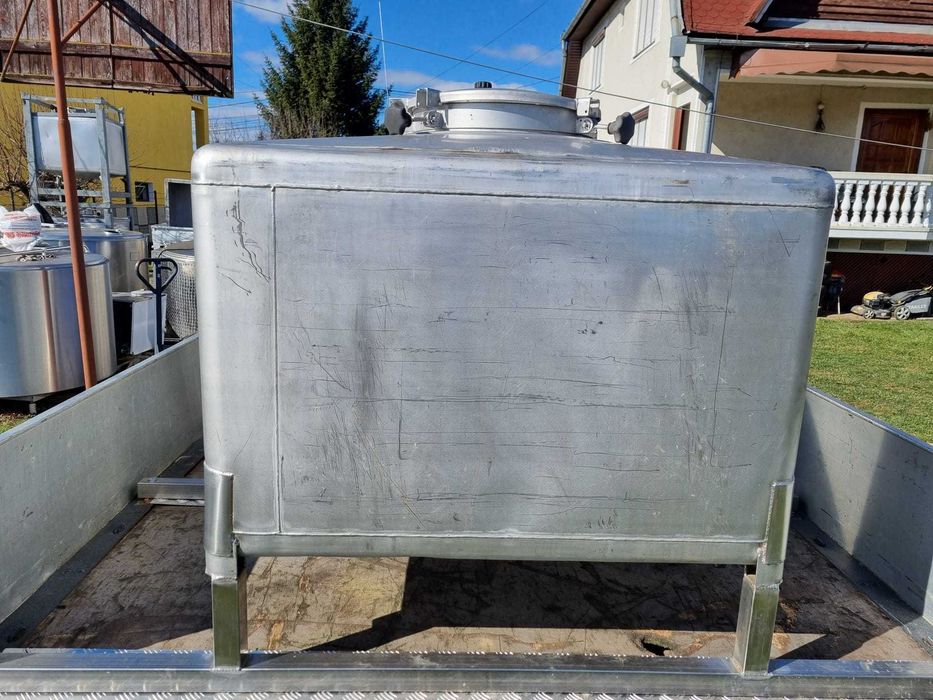 Bazin inox transport lapte 800 l