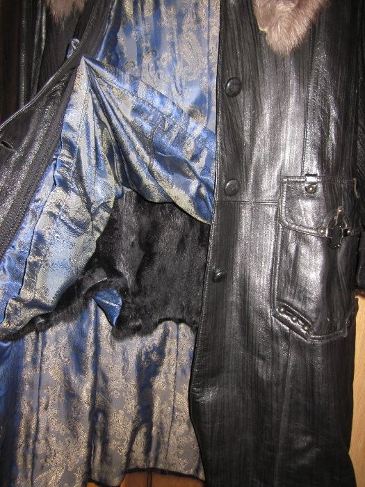 Продам дубленку кожанную