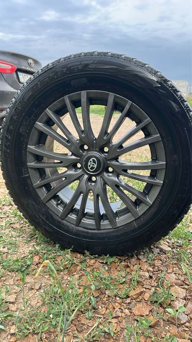 Продам колеса с титановыми дисками, (липучка)