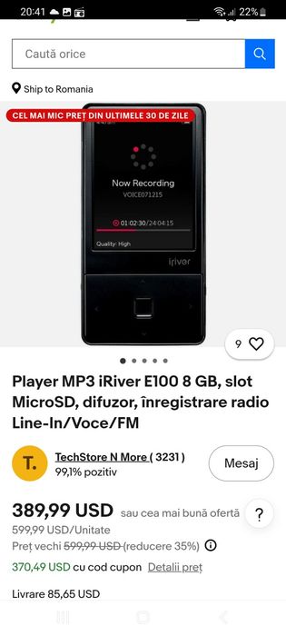 Player portabil iRiver