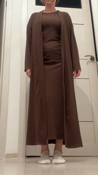 Женский кардиган+платье