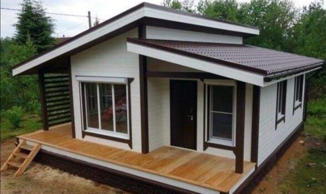 Construim case modulare moderne,  cabane tip A, locuințe  la cheie