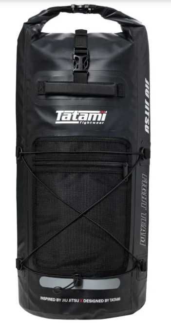 Rucsac Tatami Fighter Drytech Gear Bag negru cu inscriptie Ju Jitsu sala MMA, box, taekwondo