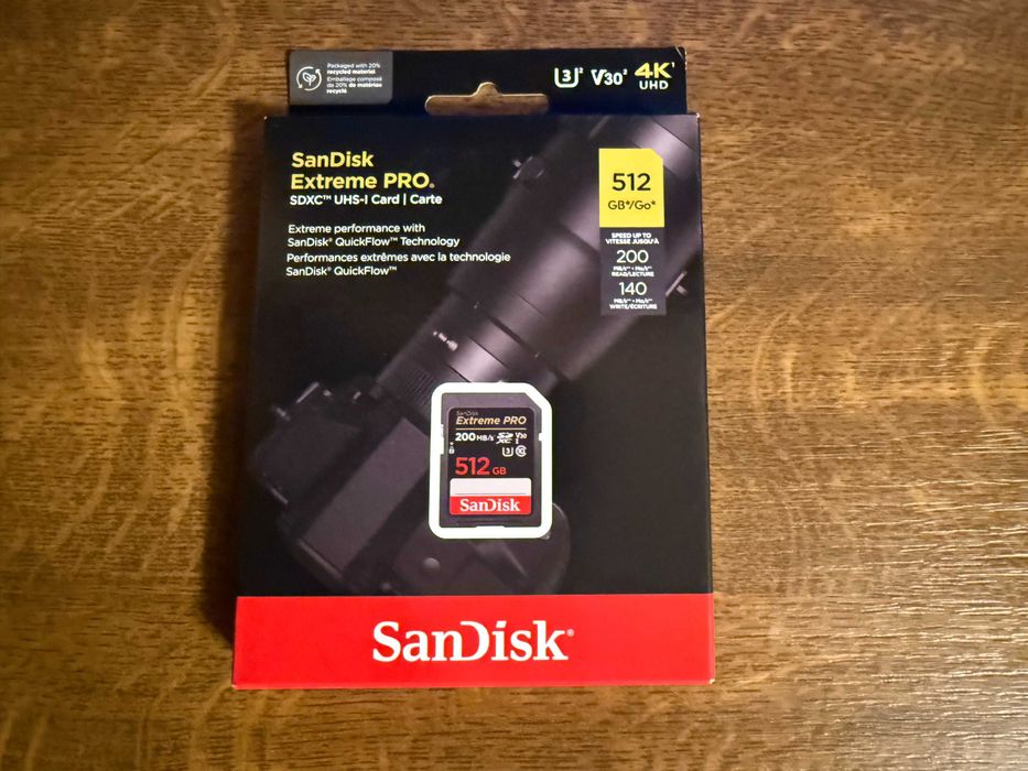Card de memorie Sandisk Extreme Pro SDXC, 512GB, UHS-I U3 Clasa 10 V30