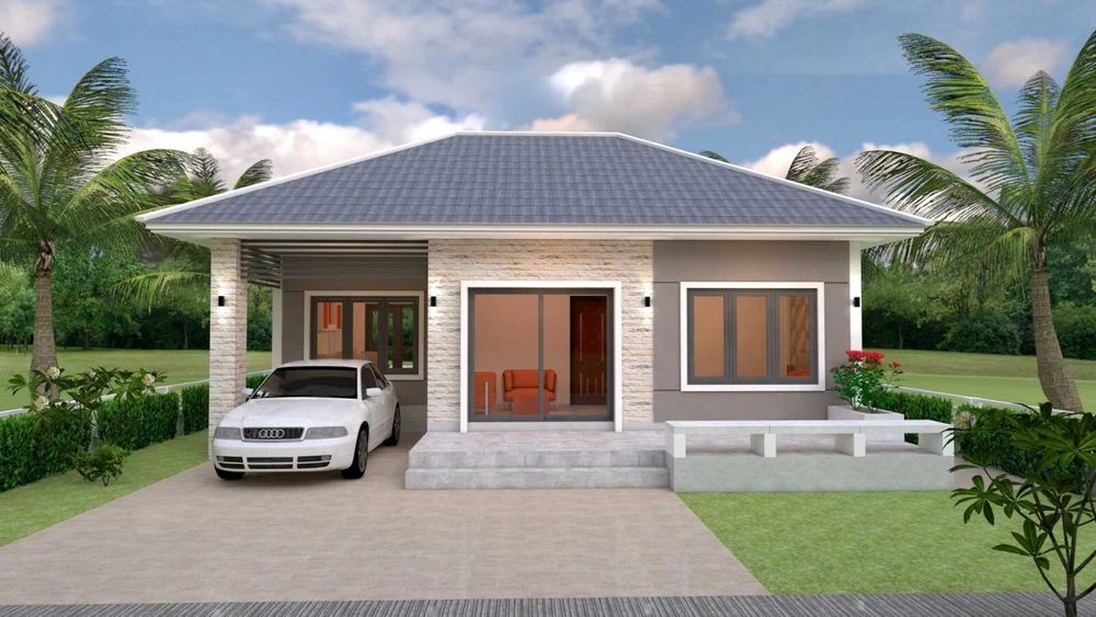 НА ИЗПЛАЩАНЕ - Евтина сглобяема къща с 3 спални, 77 кв. м