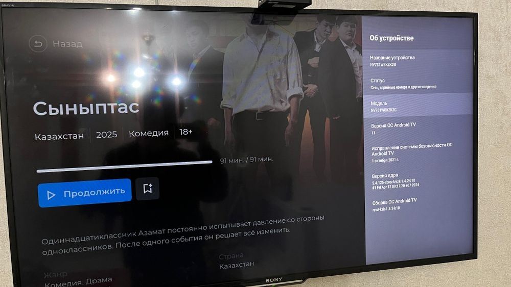 Sony tv BRAVIA версия