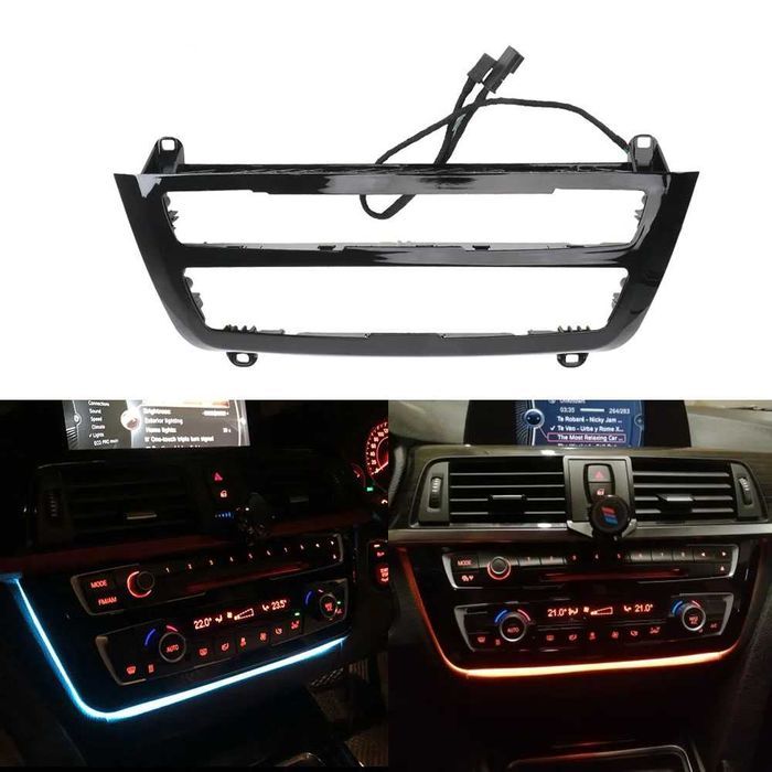 Rama LED lumini ambientale panou clima BMW Seria 3 F30 F31 4 F32 F36