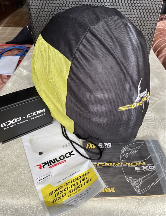 Каска Scorpion EXO-520 Smart Air + EXO-COM Bluetoo
