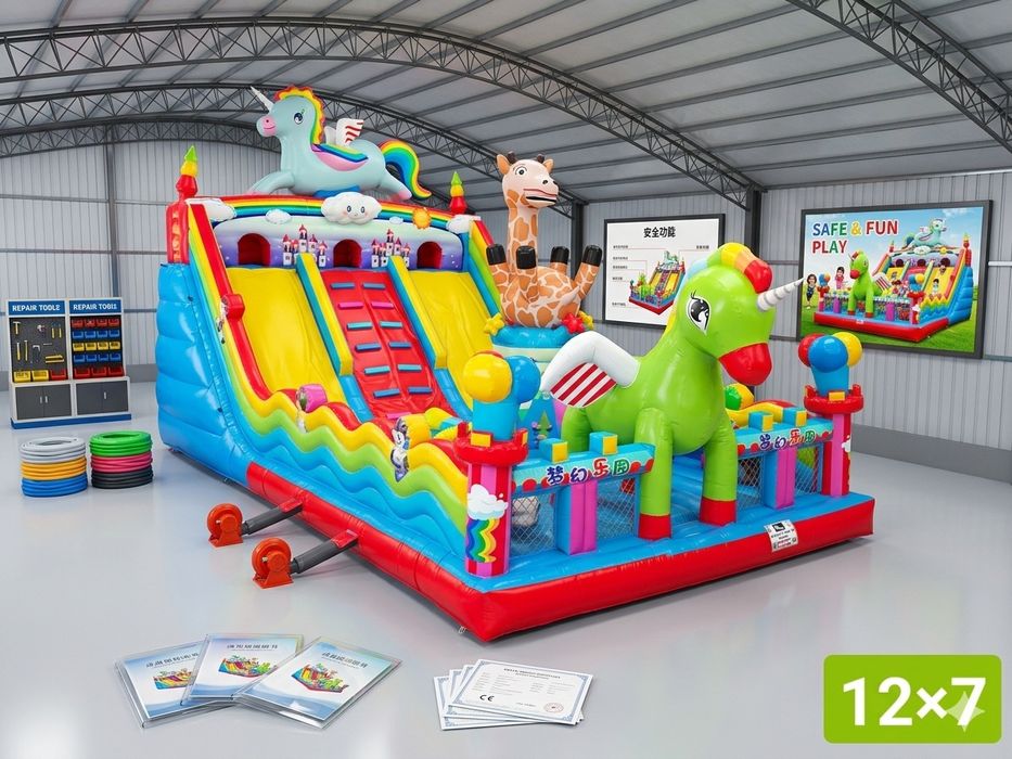 Игрушка надувной батут продам новый