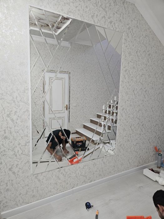 зеркало декоративные Душавой кабина Витраж Оргстекло