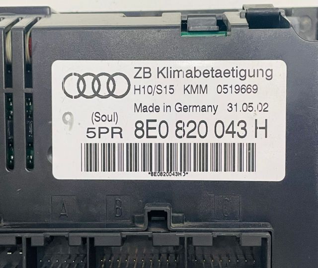 Panou climatronic 8E0820043H Audi A4 B6
