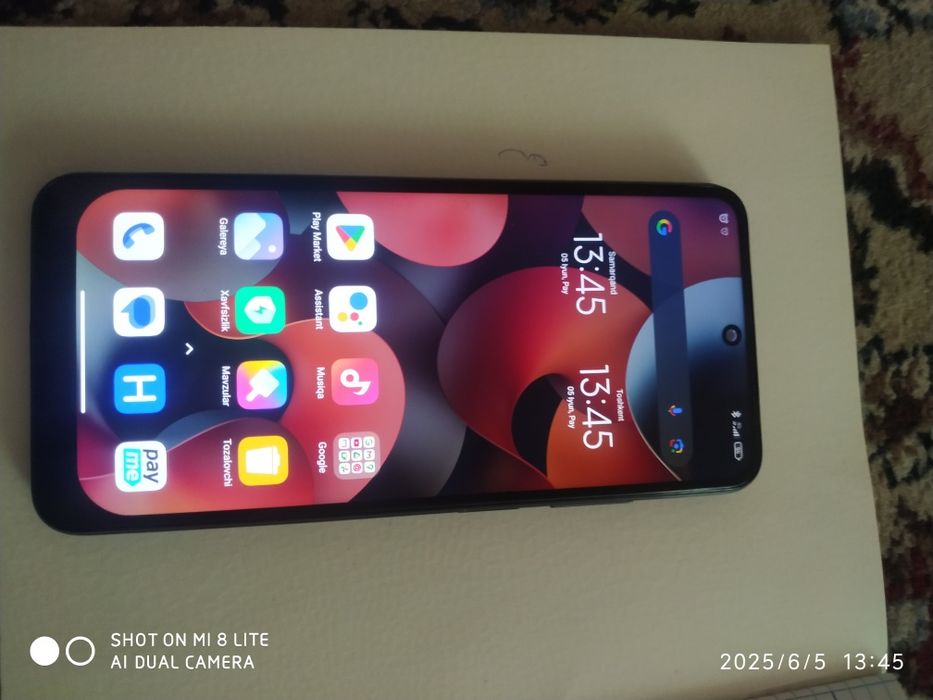 Redmi note 10 S 6+3 ga 128gb xotira