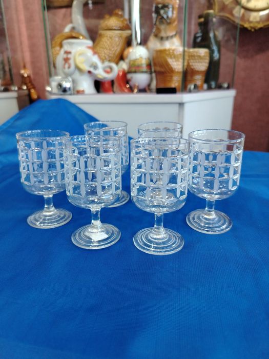 Рюмки хрустальные. Советская эпоха.