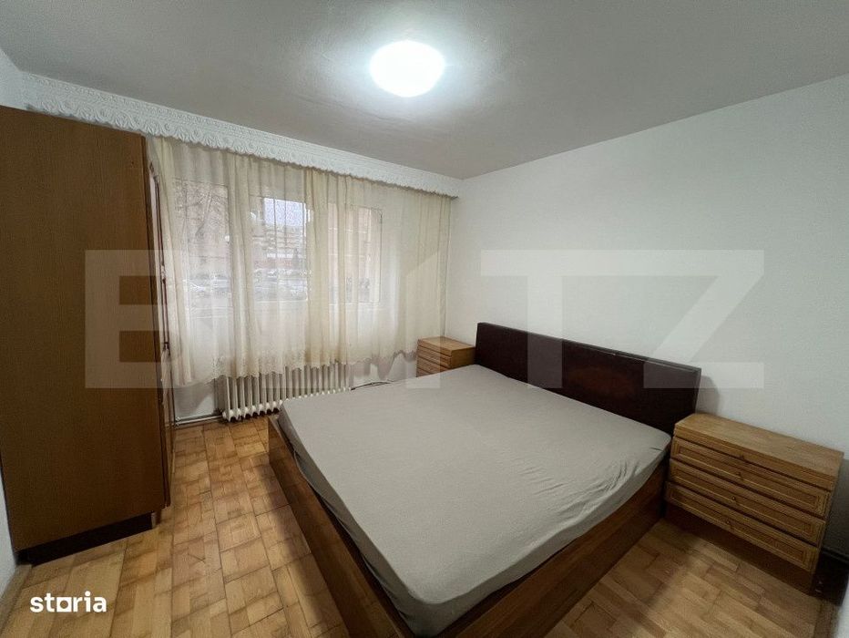 Apartament 3 camere, 70 mp, parter cu balcon, zona Centrala