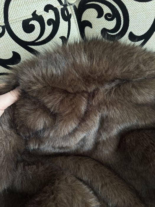 Шуба коричневая