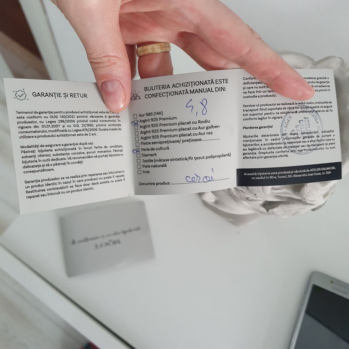 Cercei 925 premium cu perla de cultură Unreal Beauty 《LOOR 》