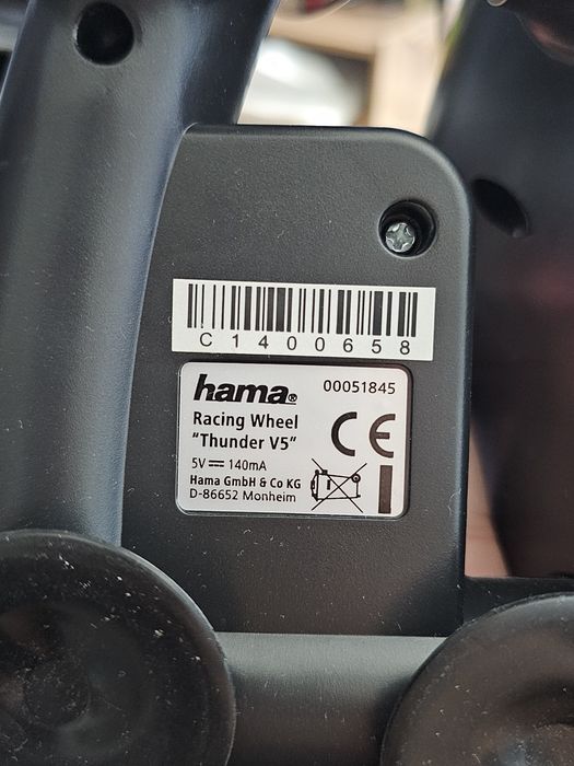 Гейминг Волан Hama Racing Wheel "Thunder V5" USB