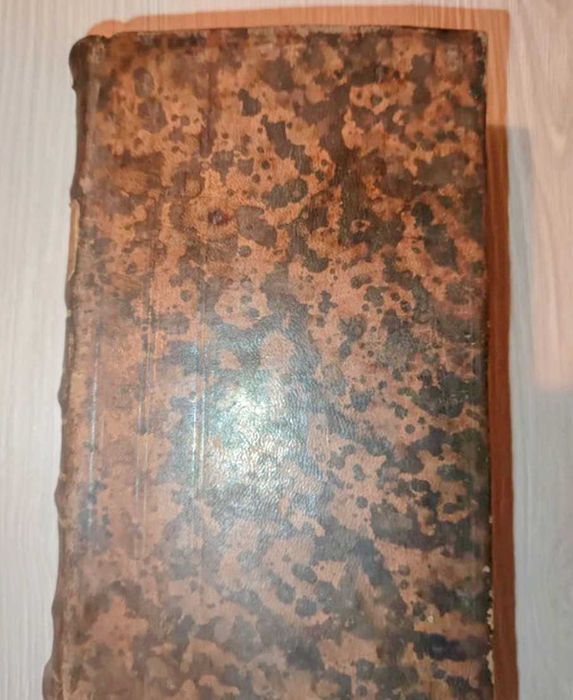 Carte religioasa 1759 AUTENTIC–vechime 250 ANI–PIELE ORIGINALĂ RARITAT