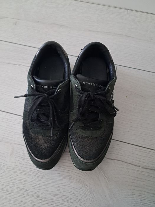 Adidasi piele tommy hilfiger piele marimea 38 24.5 cm