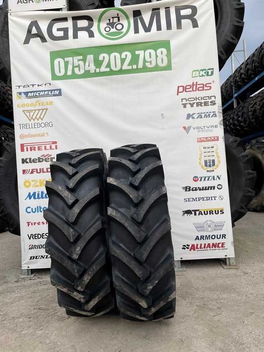 Cauciucuri noi 13.6-24 cu 12 pliuri pentru tractor fata marca OZKA