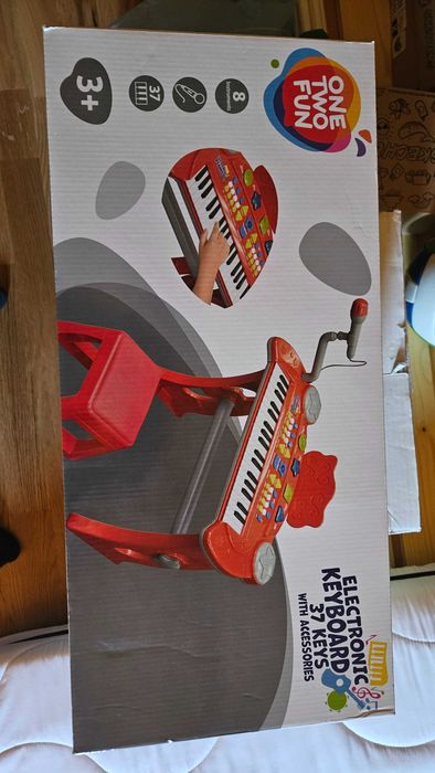 Pianina electronica - One Two Fun, rosu
