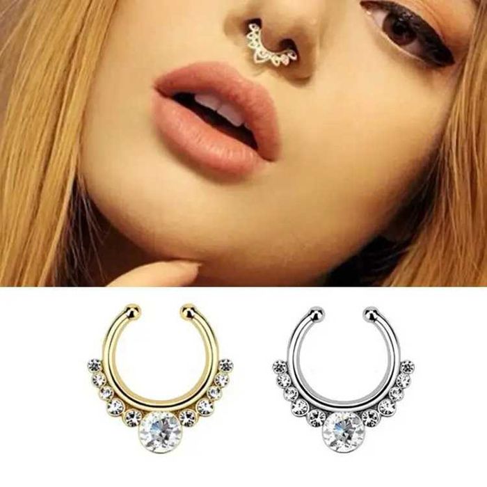 Пирсинг обманка септум, в нос