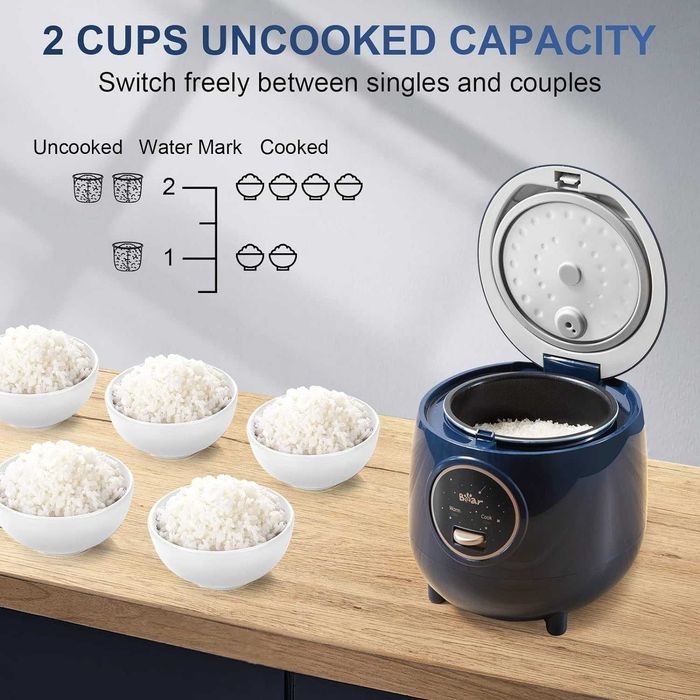 REDUS de la 290Ron, NOU* Multi cooker BEAR 200W, aparat gatit orez, (1-4 protii), cu tava NonStick