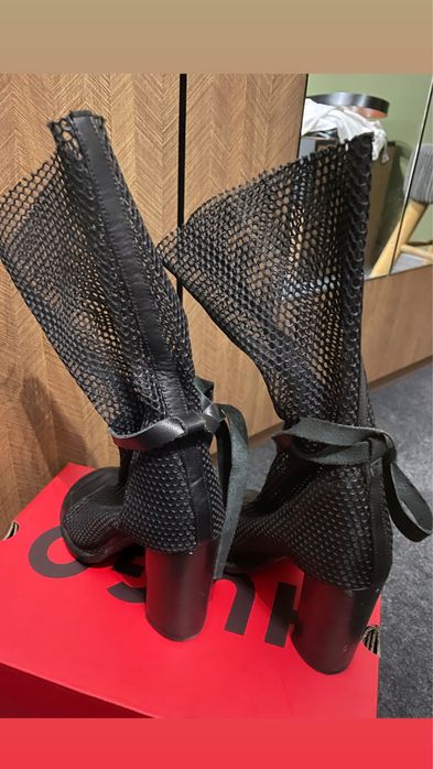 Летни ботуши естествена кожа. Ток 35