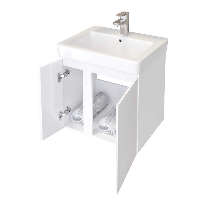 PVC шкафче за баня с мивка