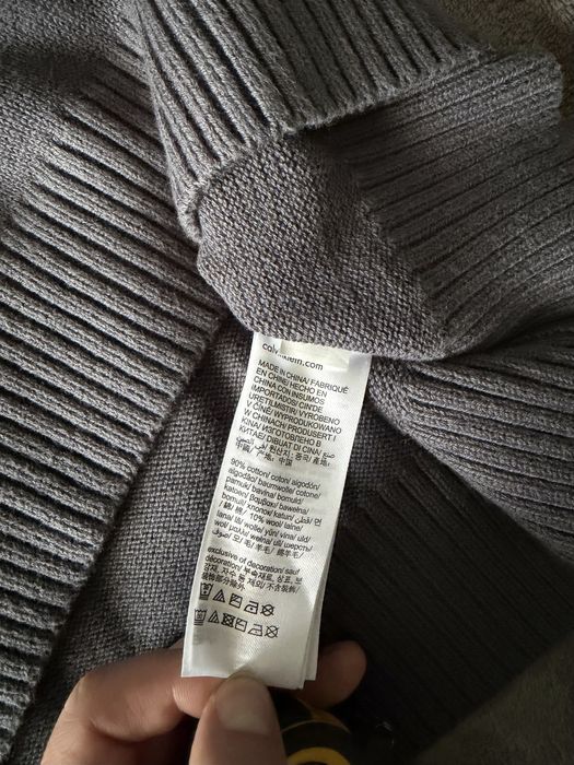 Calvin Klein Jeans pulovar bumbac lana bleumarin marimea M nou